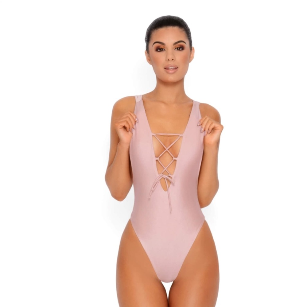 SOLD! Oh Polly Brand Tie Front New Swimsuit